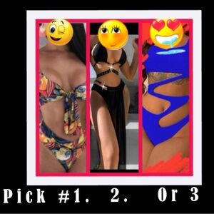 VACAY PERFECT 🌹 #1 L. #2 with Cover Up & #3 Blue L. Cute and Sexy Swim Wear